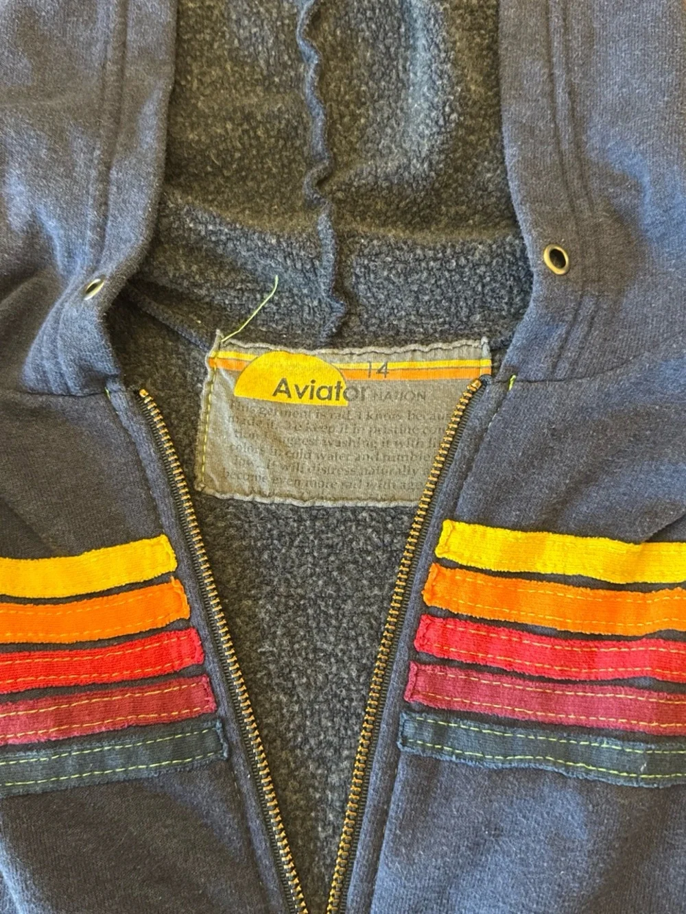 Aviator Nation zip up kids 14